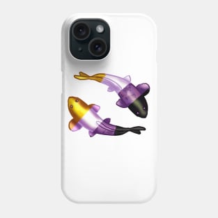 Nonbinary LGBTQ Koi Fish Phone Case