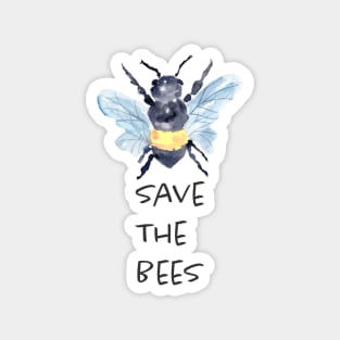 Save the Bees in watercolor Magnet