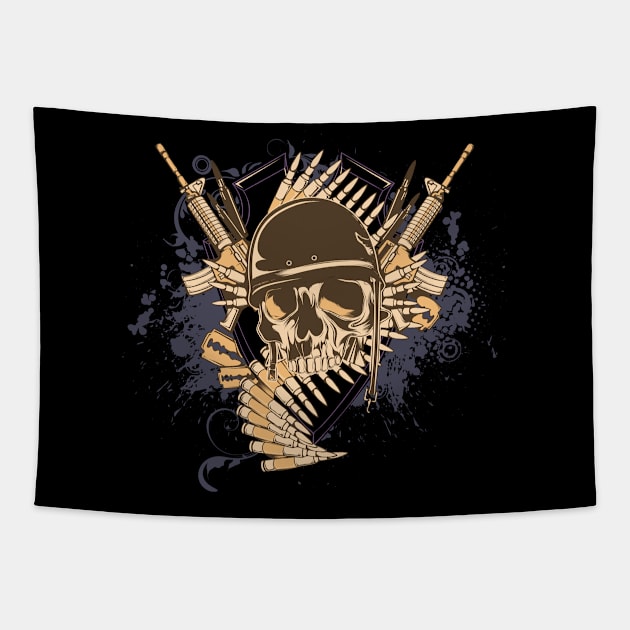 skull Tapestry by Silemhaf