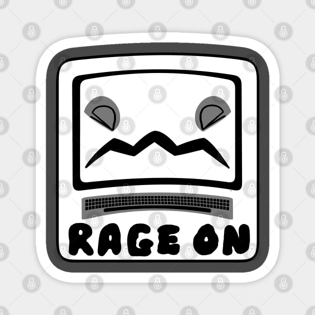 Rage on Computer Gamer Magnet by Catphonesoup