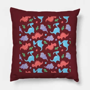 Cute pattern with dinosaurs Pillow