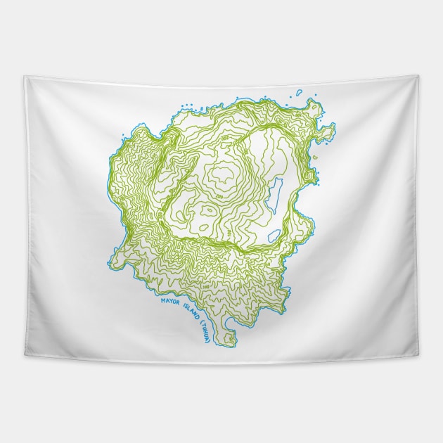 Mayor Island (Tuhua) Tapestry by simplistictees