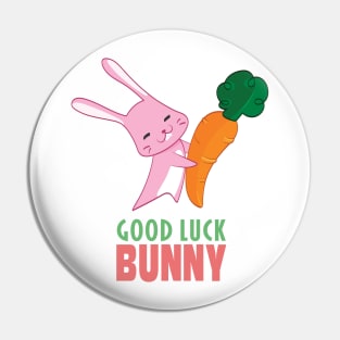 Good Luck Bunny Pin