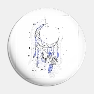 Dreamcatcher Moon Pin