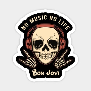 No music no life rock Magnet