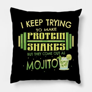 Mojito Cocktails Bodybuilding Fitness Gym Gift Pillow