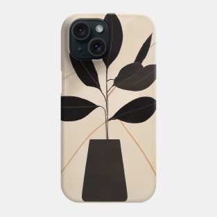 Minimalistic Plant in Pot Phone Case