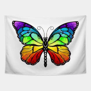 Rainbow monarch butterfly ( Butterflies ) Rainbow butterfly Tapestry