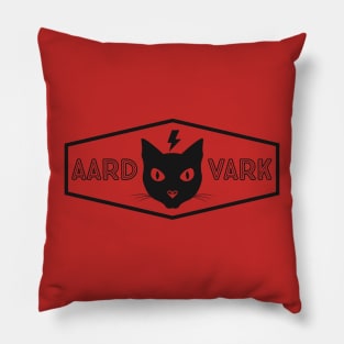 Big Black Kat - Bordered Pillow