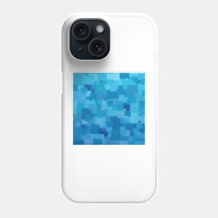 Squares Within Squares Blue Phone Case