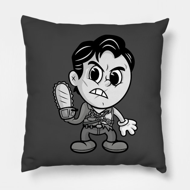 Steamboat Chainsaw Hero Pillow by chrisraimoart