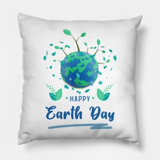 happy earth day Pillow