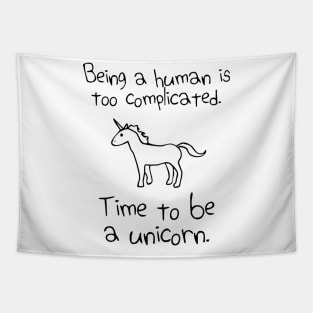 Time To Be A Unicorn Tapestry