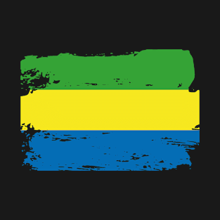 Official Gabon Flag Gabonese Country Pride Vintage T-Shirt