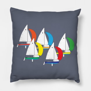 Tanzer 16 Sailboats Racing Pillow