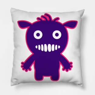 Cute Purple Cartoon Monster Pillow