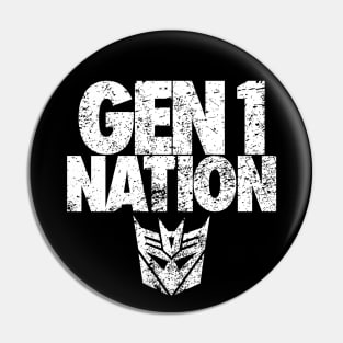 GEN 1 NATION - Decepticons Pin