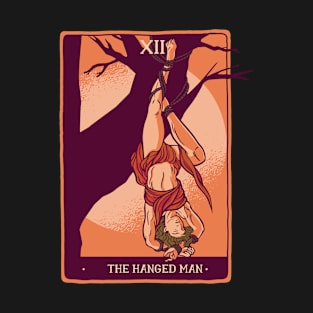 Tarot Card - The Hanged Man - Occult Gothic Halloween T-Shirt