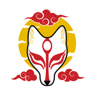 Japanese kitsune mask T-Shirt