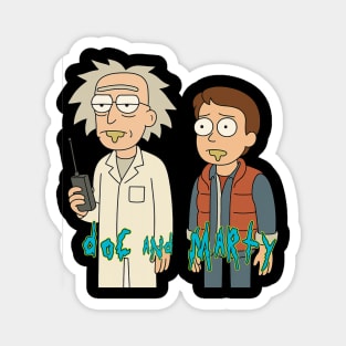 Multiverse Mix: Doc and Marty Magnet