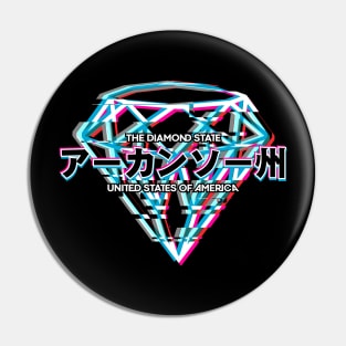 The Diamond State (Glitched Diamond) Pin