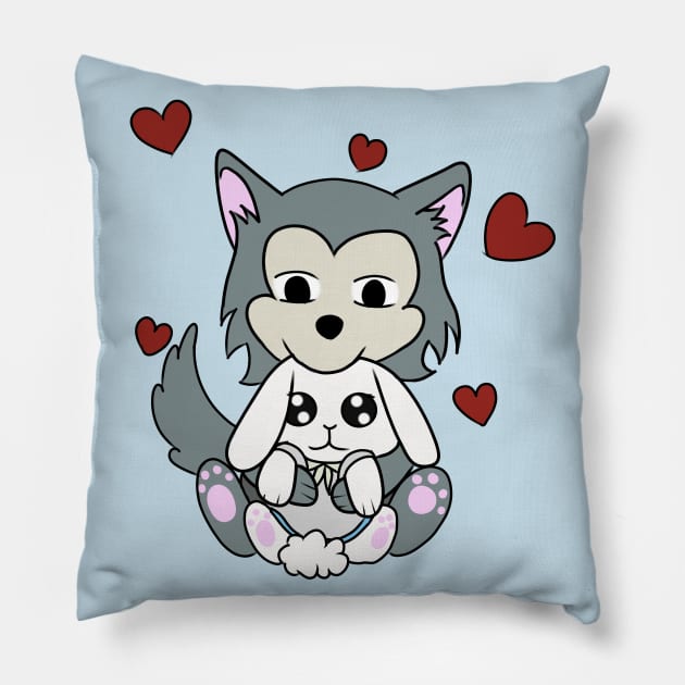 Beastars Legosi and Haru Pillow by LillyTheChibi