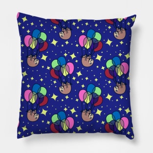 Balloon Sloth Pattern Pillow