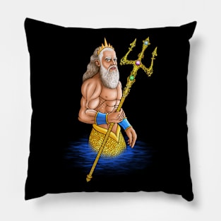 Poseidon trident fork Pillow