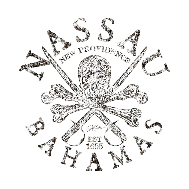 Nassau, Bahamas, Pirate Skull & Crossbones by jcombs