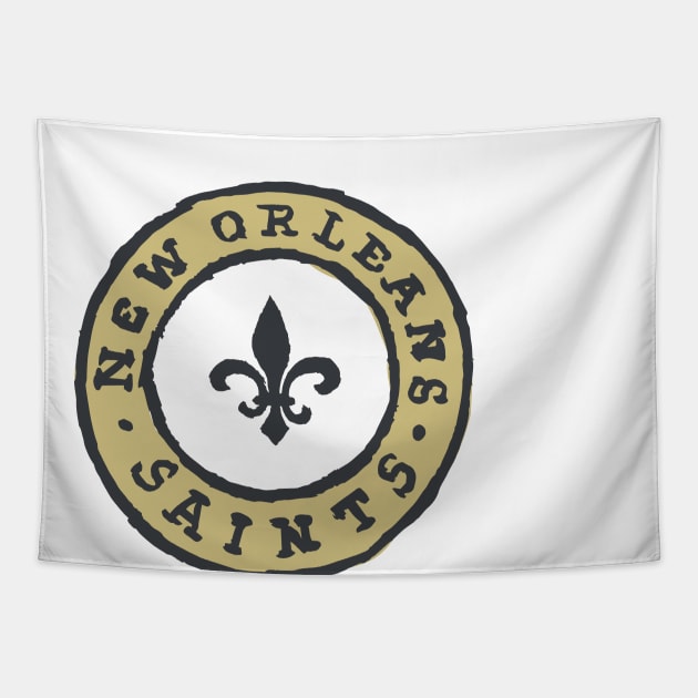 New Orleans Saiiiints 08 Tapestry by Very Simple Graph