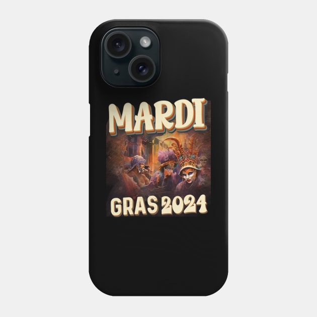 Mardi Gras 2024 Fiesta Phone Case by click2print