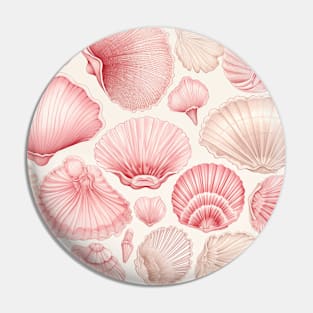 Rose seashells Pin