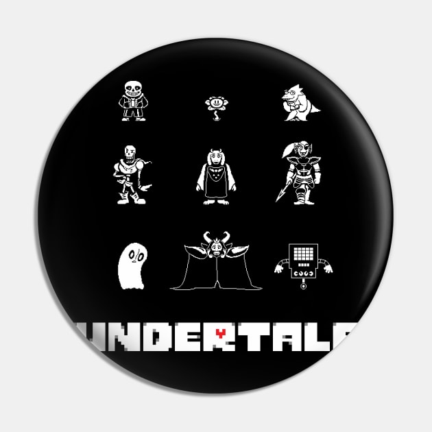 Undertale - Friends Pin by ThriveOnChaos