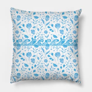 Santorini Greece pattern #13 Pillow