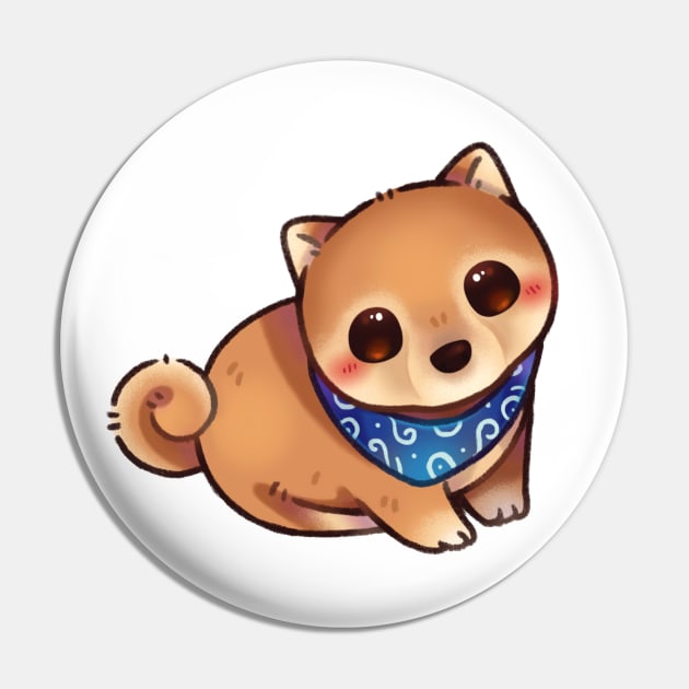 Smol Shiba Pin by Riacchie Illustrations