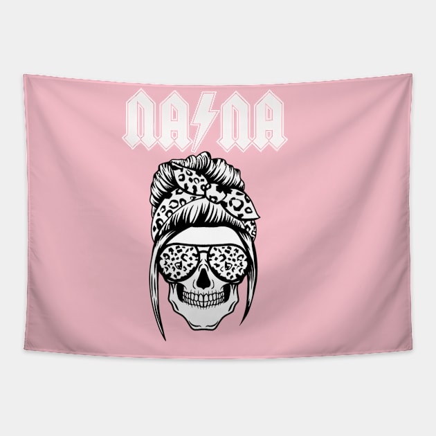 Skull Mom AC/DC-Nana Tapestry by Tersanjung Rocks Moms666