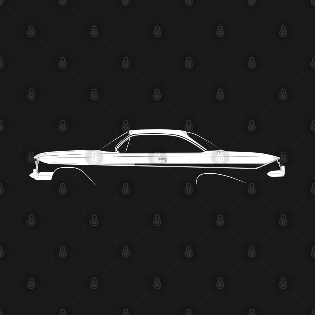 Chevrolet Impala SS (1961) Silhouette by Car-Silhouettes