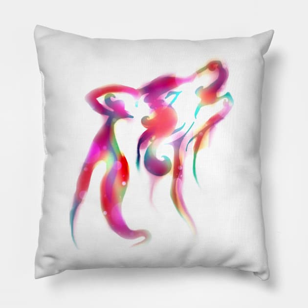 Celestial Wolf Pillow by Not Meow Designs 