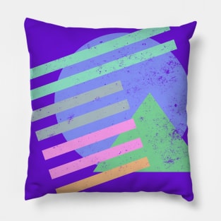 80s Abstract Sun Pillow