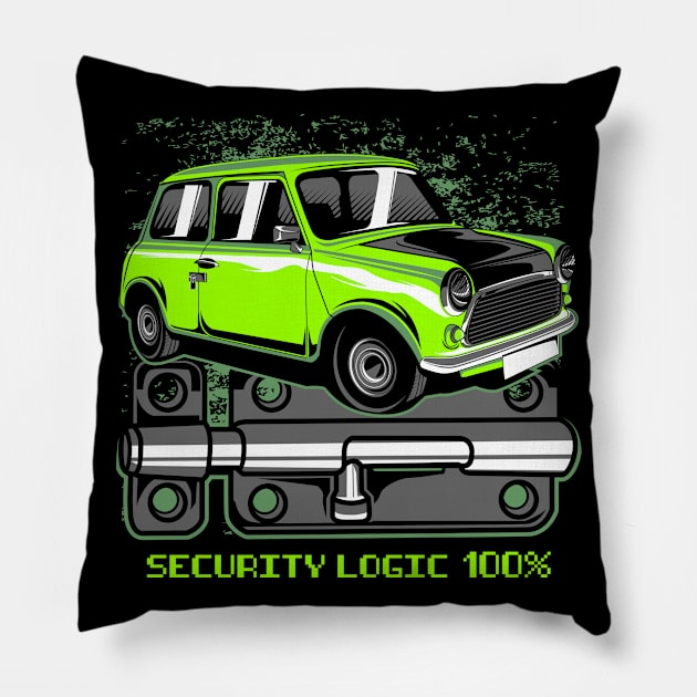 Mini Mr Bean Security100 percent Pillow by aredie19