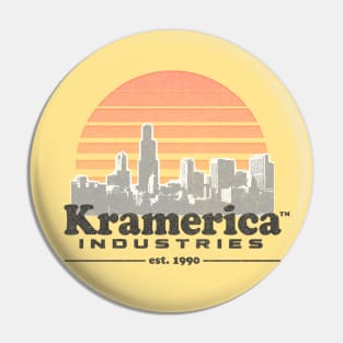 Kramerica Industries / Faded (Black) 90s Style Logo Original Design Pin