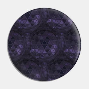 Purple Stained Glass Planets Pin