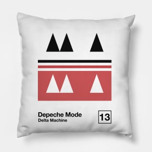 Delta Machine / Minimalist Style Graphic Artwork Design Pillow