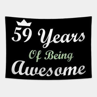 59 Years Of Being Awesome Tapestry