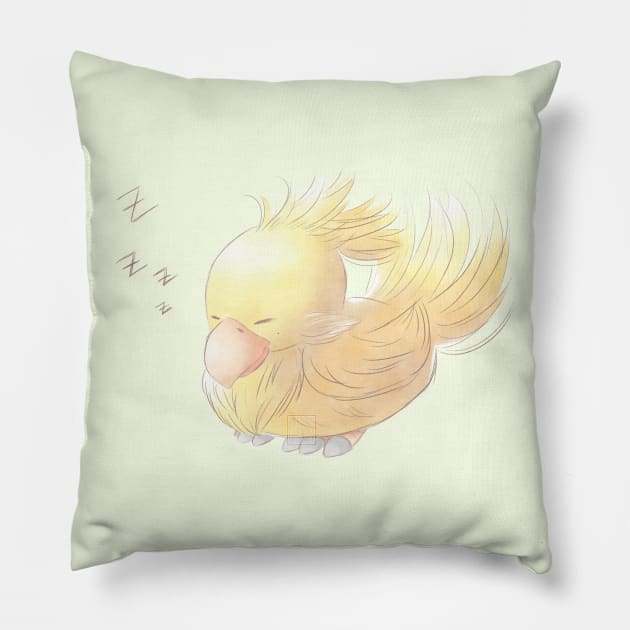 Sleeping Chocobo Pillow by NeoSora