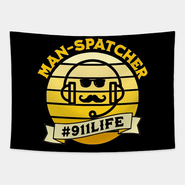 ManSpatcher 911 Dispatcher Shirt for Men Tapestry by Shirts by Jamie