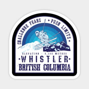 Ski Whistler British Columbia Magnet