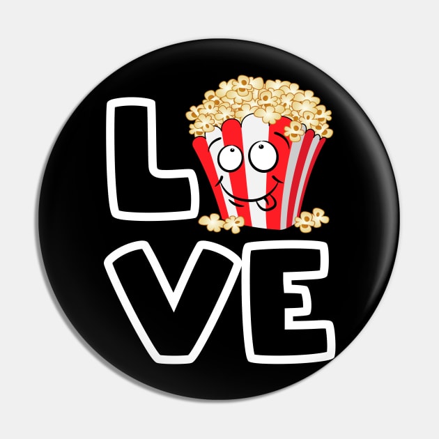 Love Popcorn Pin by teeleoshirts