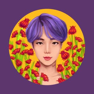 BTS (방탄소년단) Jin Birth Flower (Rumex) T-Shirt