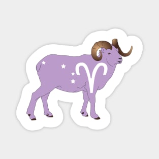 Aries (Light Purple) Magnet